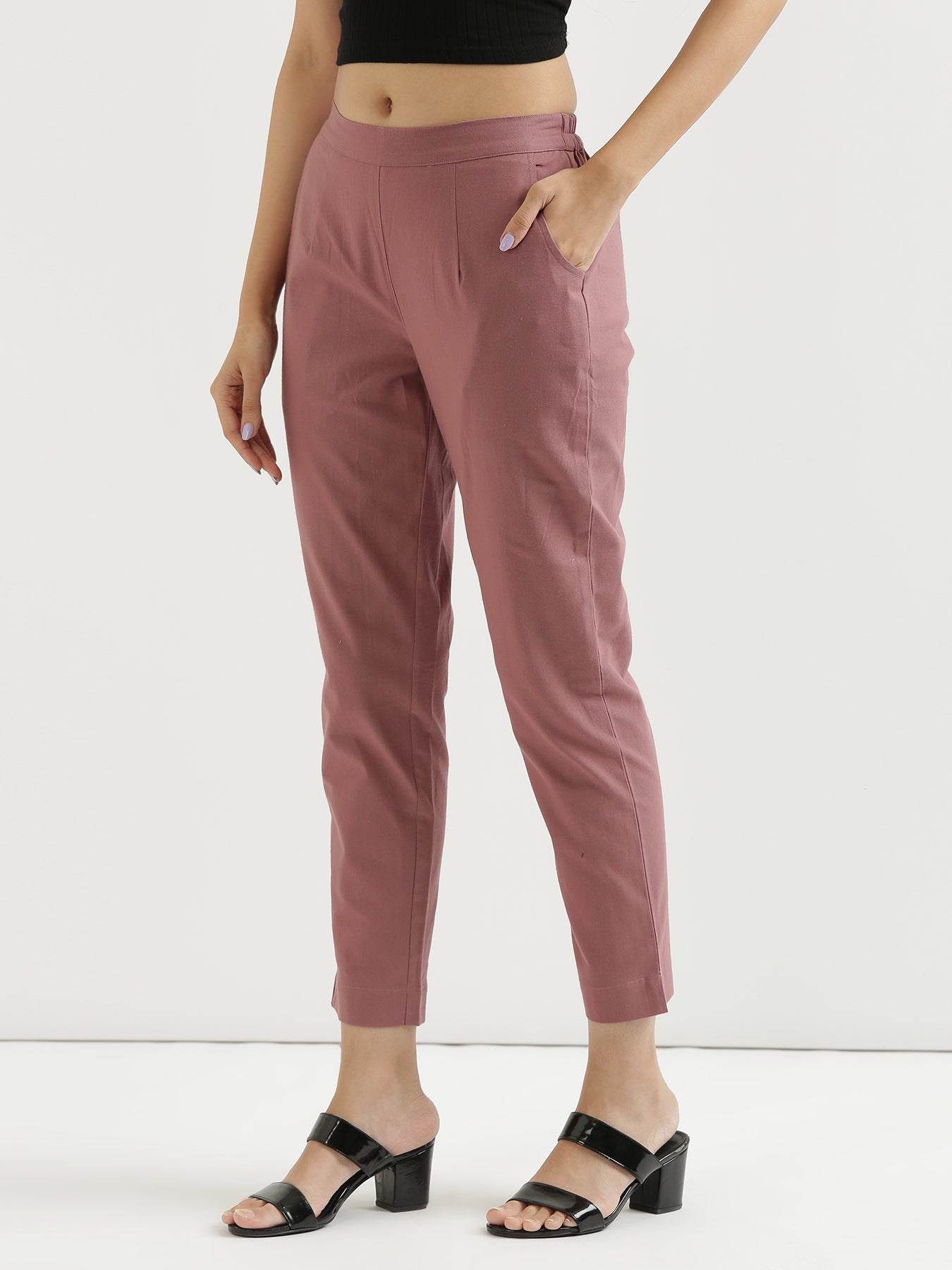Buy Gray Sky Blue Trouser Cotton Pants for Best Price, Reviews, Free  Shipping
