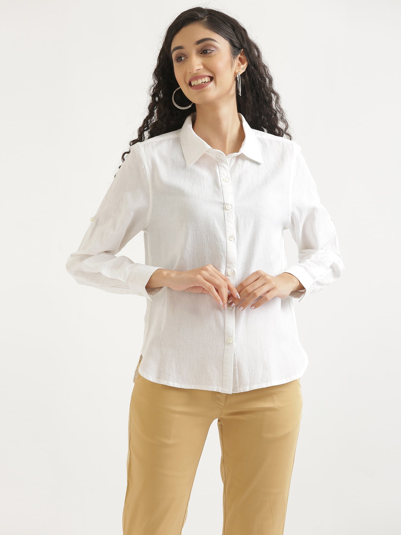 White Airy-Linen Shirt