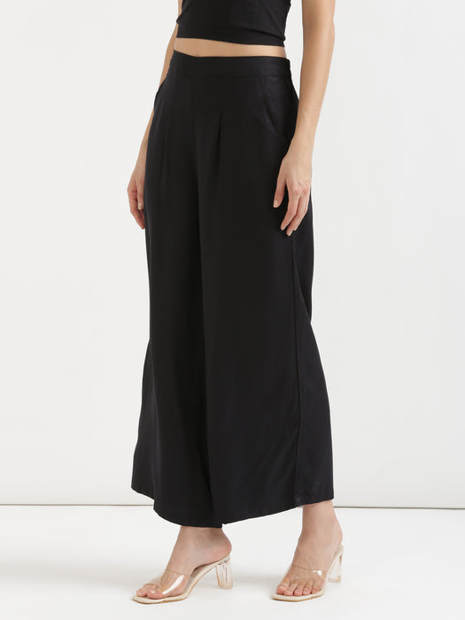 Black Viscose Coord Set