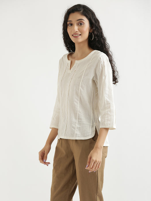Women White Everyday Cotton Top