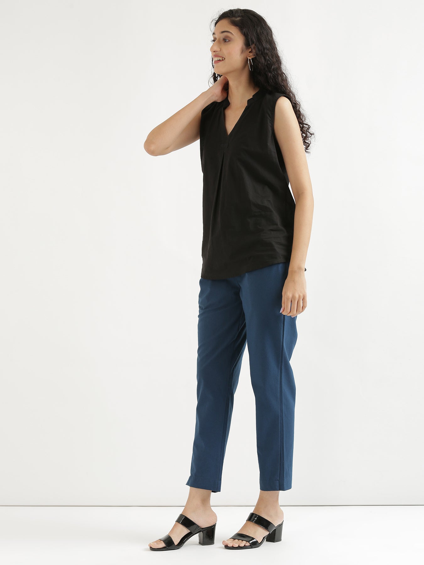 KELLO Women Grey Regular Straight Fit Trousers Size EUR 44 UK 18 W34 | eBay
