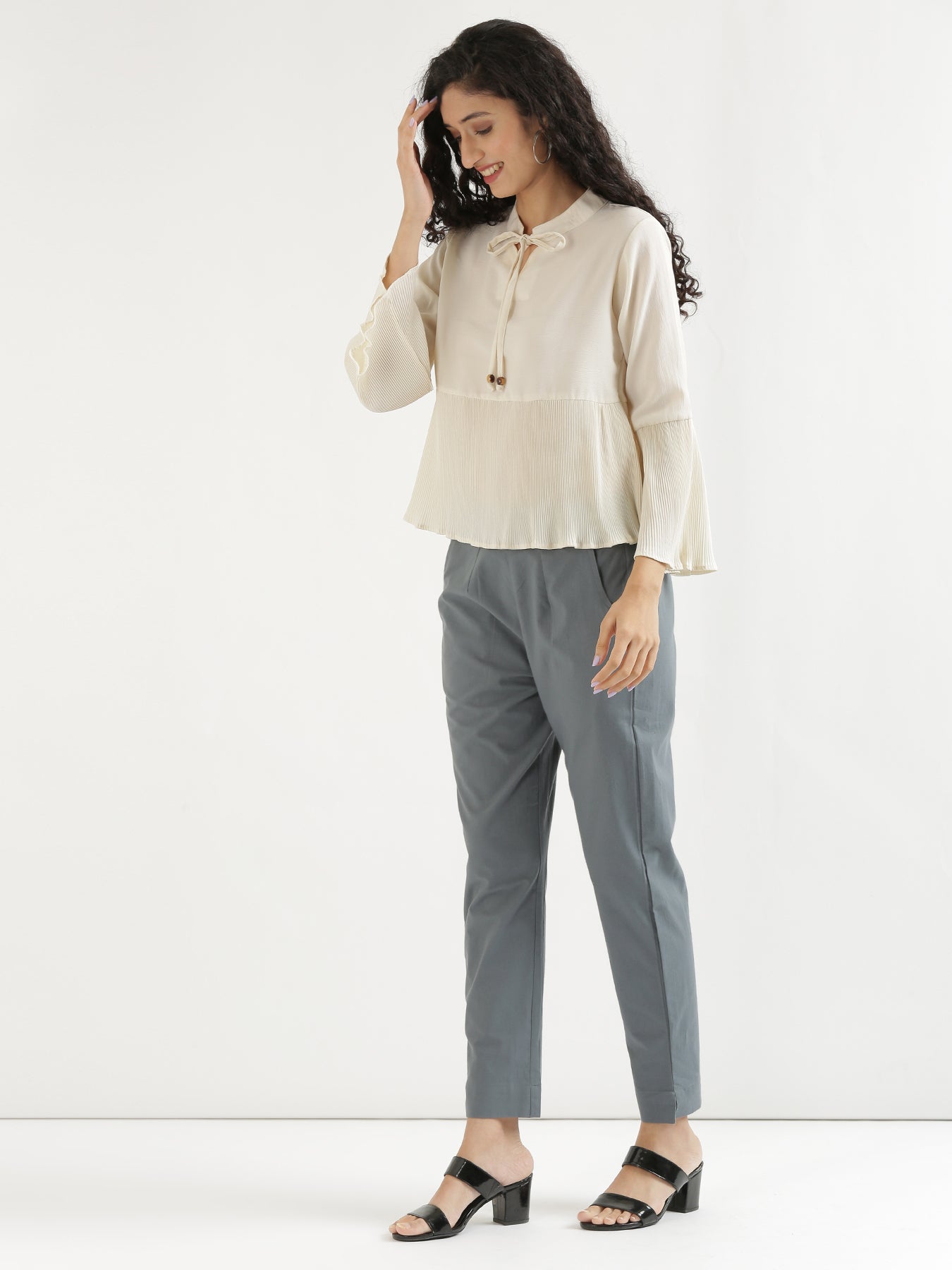 Friar Grey Pant style Straight Pure Cotton Satin | Fashion pants, Modest  evening dress, Pure cotton