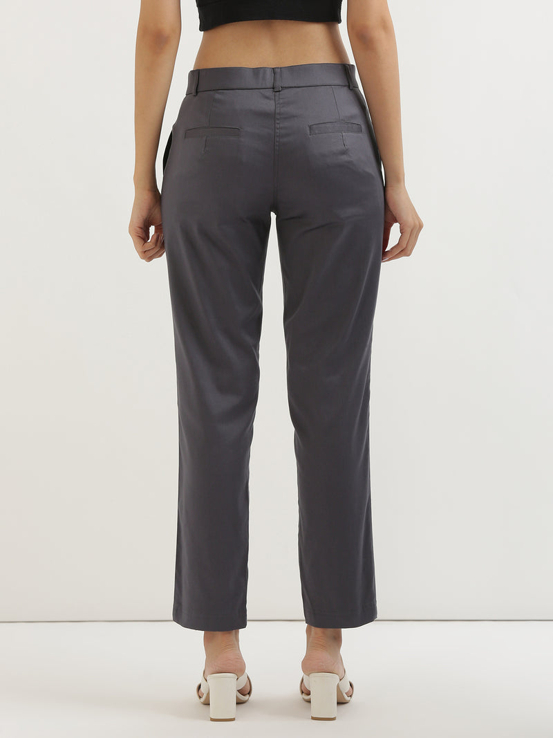 Buy Women Grey Check Formal Regular Fit Trousers Online  749566  Van  Heusen
