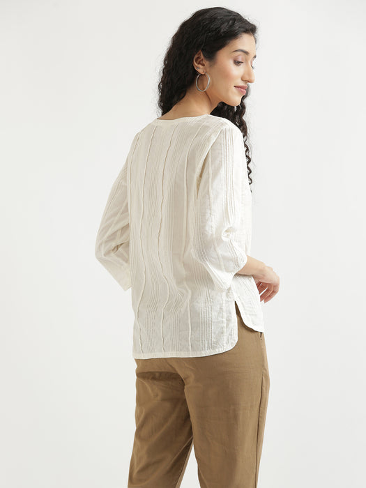 Women White Everyday Cotton Top