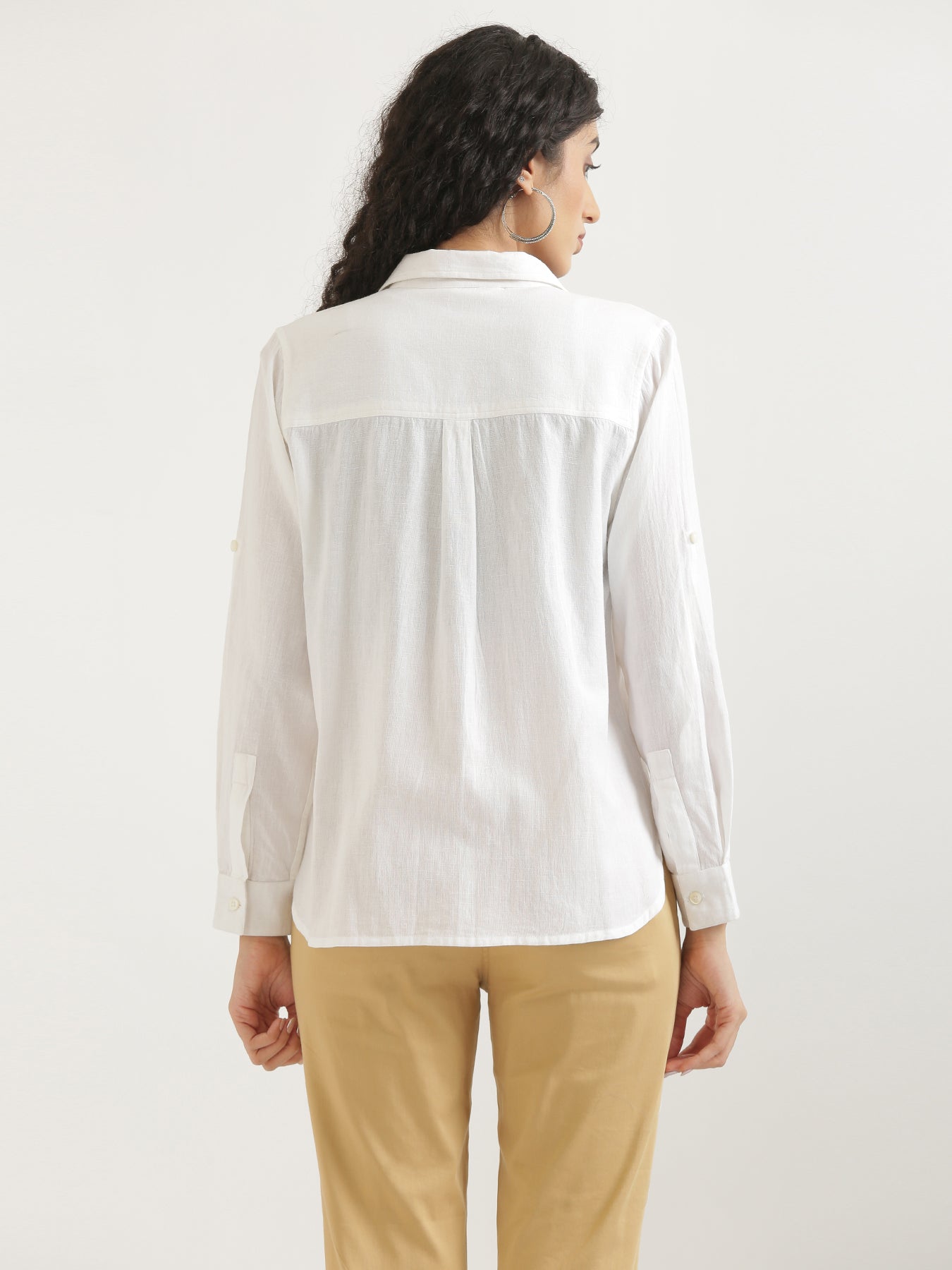 White Airy-Linen Shirt