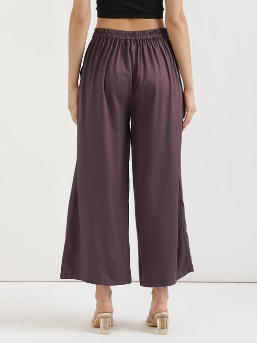 Brinjal Viscose Coord Set