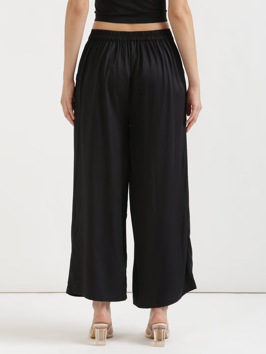 Black Viscose Coord Set