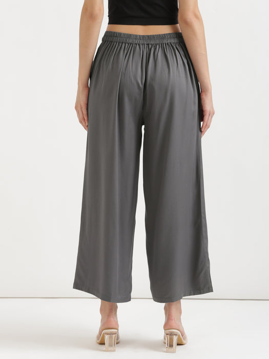 Grey Viscose Coord Set