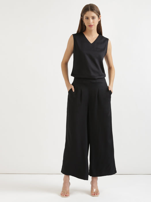 Black Viscose Coord Set