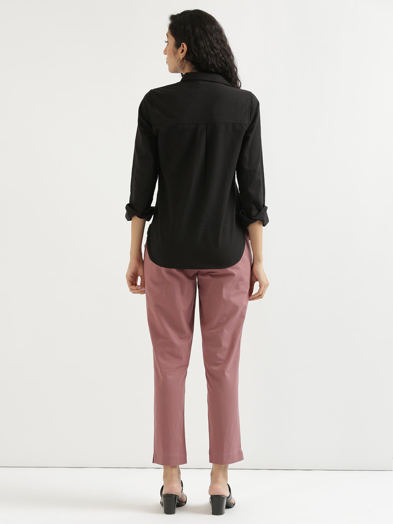 Rose Taupe Cotton Pant