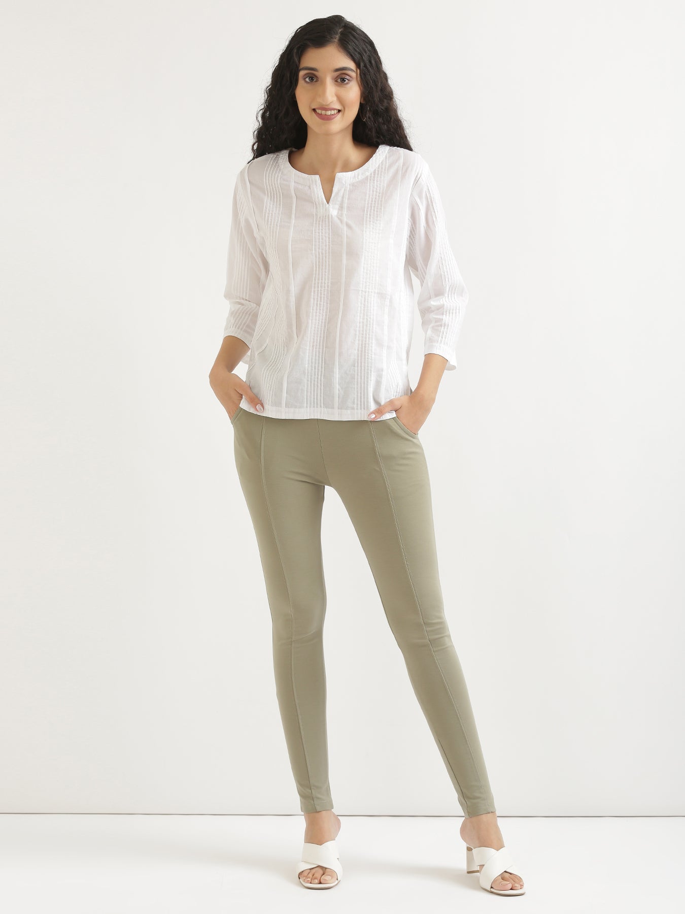 Mint Green 4-Way Stretchable Pants
