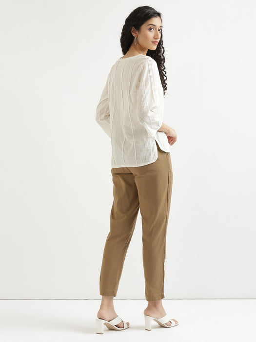 Women White Everyday Cotton Top