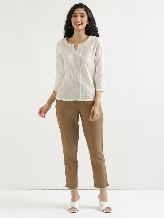 Women White Everyday Cotton Top