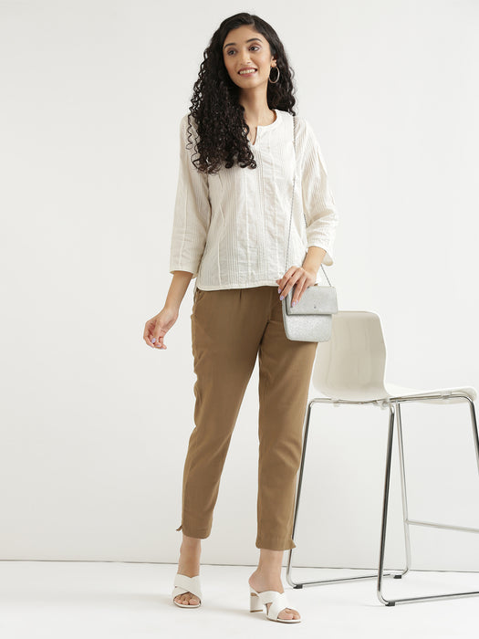 Women White Everyday Cotton Top