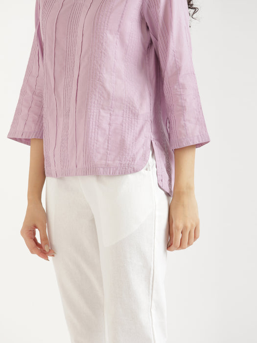Women Lilac Everyday Cotton Top