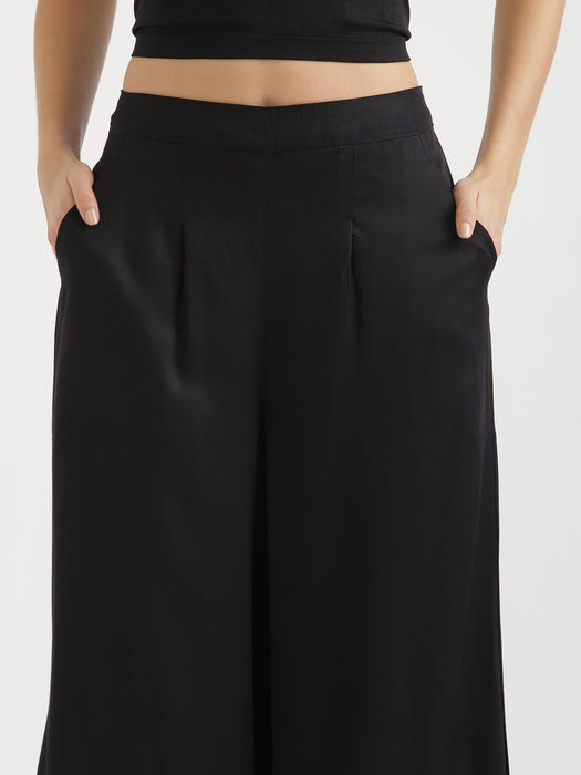 Black Viscose Coord Set