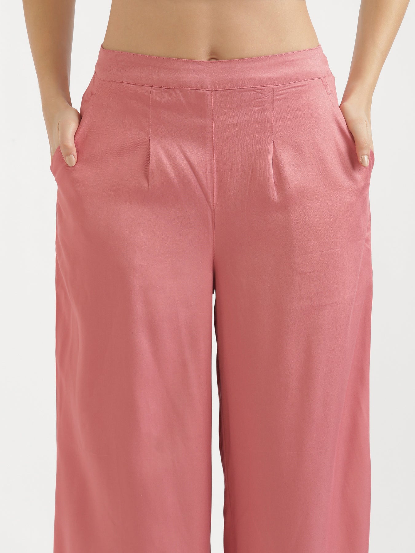 HUPOM Palazzo Pants For Women Casual Womens Pants Standard Mid Waist Rise  Short Straight-Leg Green M - Walmart.com